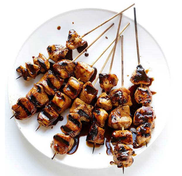 Simple Balsamic Chicken Skewers