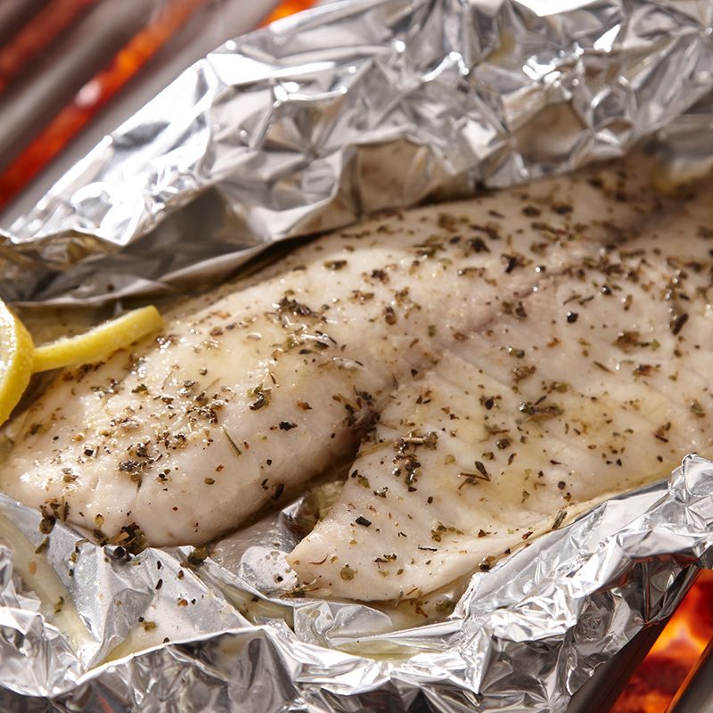 Grilled Cod with Lemon Olive Oil