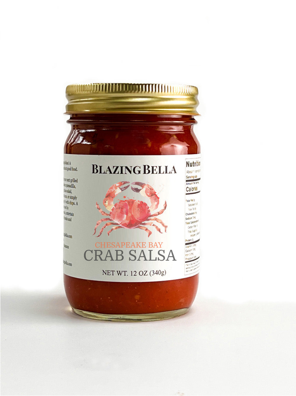 Blazing Bella Gourmet Salsa - Chesapeake Bay Crab Salsa