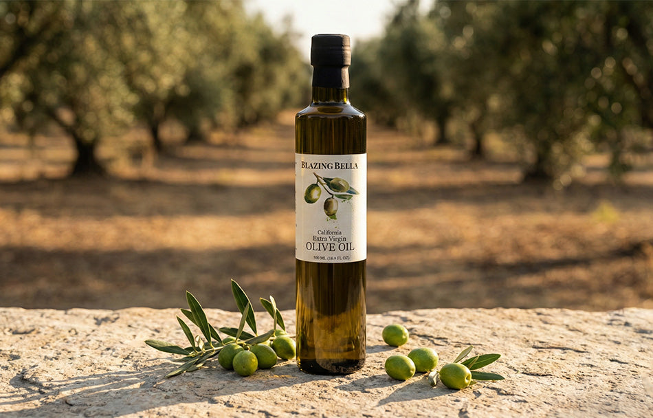 Organic Cold Pressed Extra Virgin Olive Oil from California