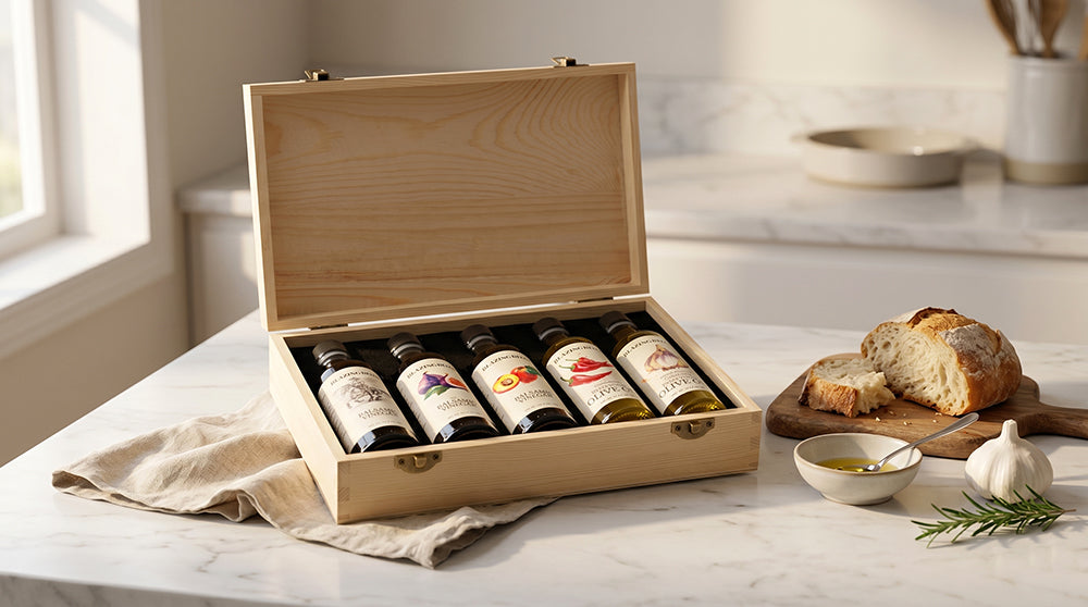 Blazing Bella Balsamic and Olive Oil Gift Set - Foodie Combo