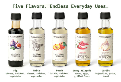 Blazing Bella Balsamic and Olive Oil Gift Set - Foodie Combo