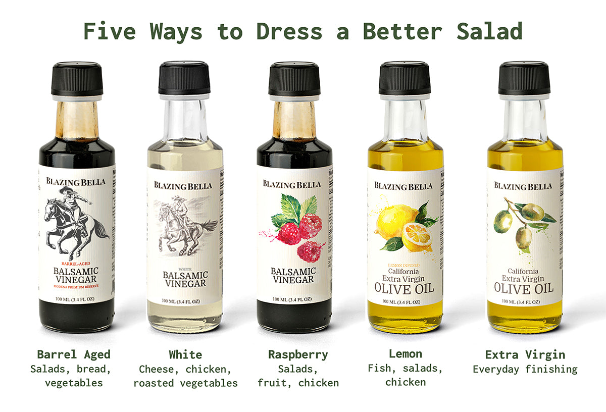 Salad Lover's Olive Oil and Balsamic Gift Set | Oil and Vinegar