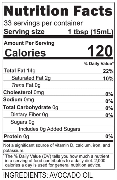 Expeller Pressed Avocado Oil