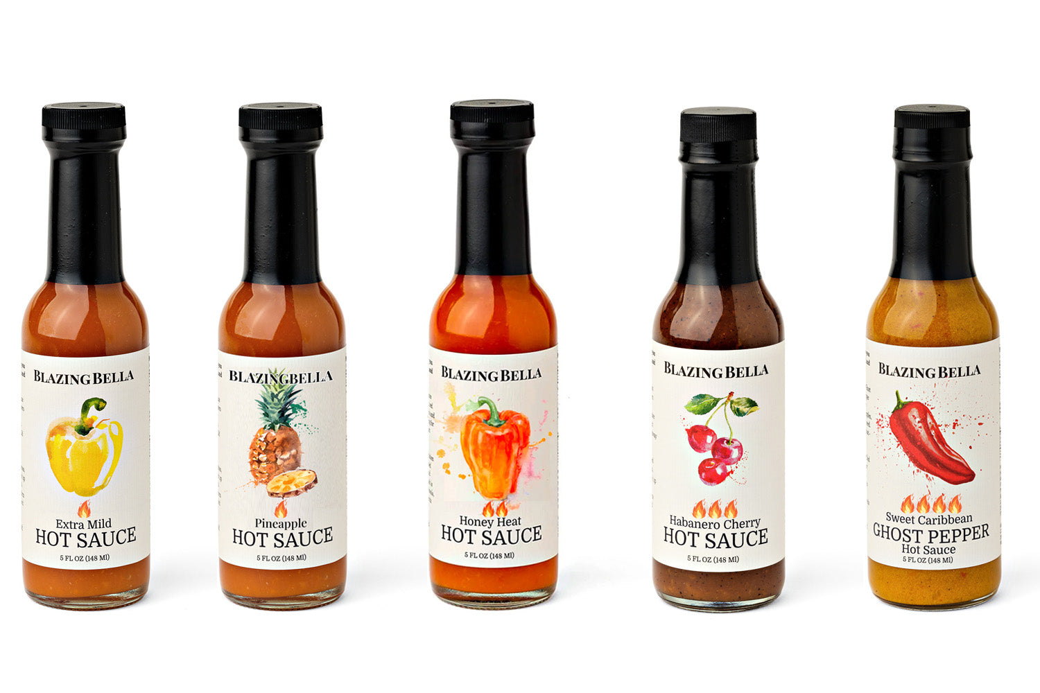 Blazing Bella Hot Sauce Sampler